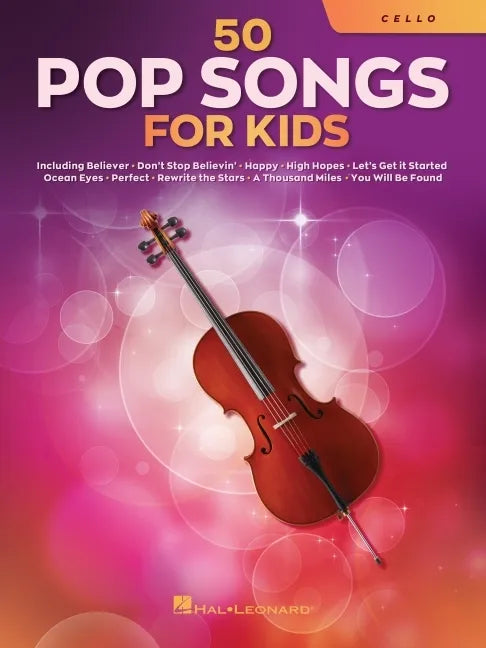 50 Pop Songs for Kids for Cello - Paperback