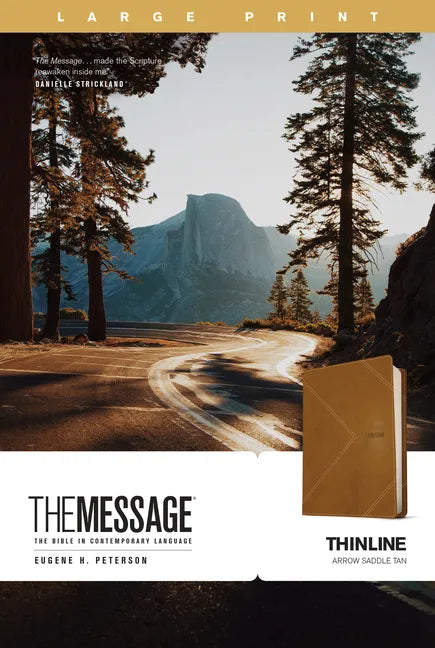 The Message Thinline, Large Print (Leather-Look, Arrow Saddle Tan) - Imitation Leather