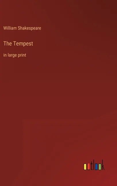 The Tempest: in large print - Hardcover