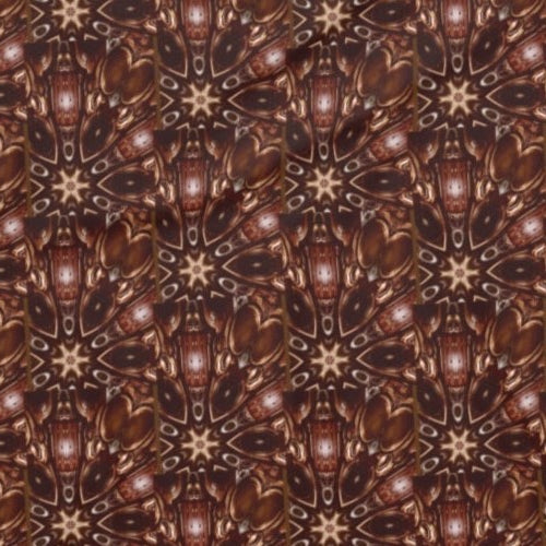 Brown and Beige Star Pattern Beach Towel