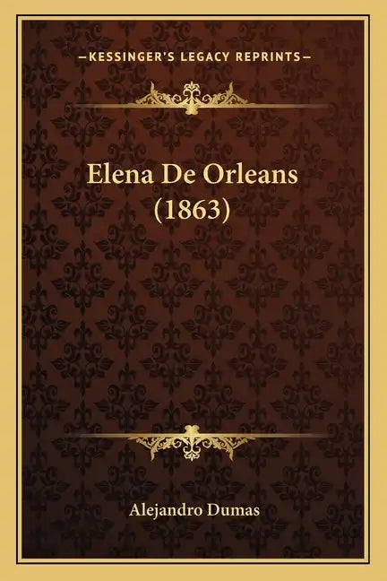 Elena De Orleans (1863) - Paperback