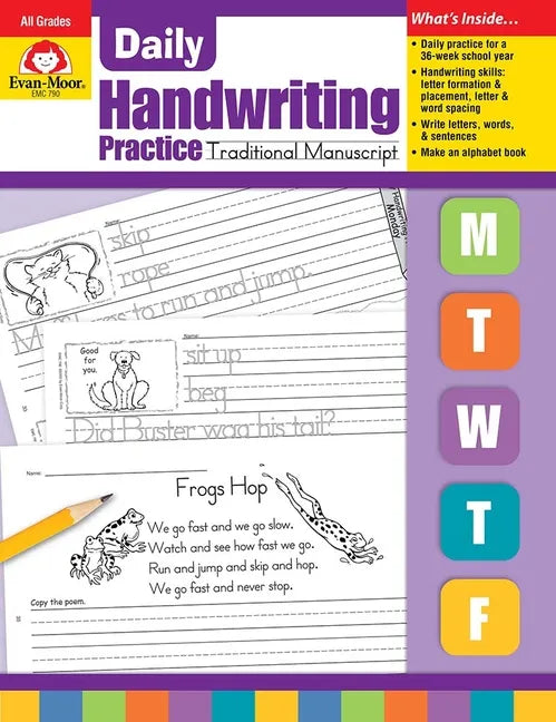 Daily Handwriting Practice: Traditional Manuscript, Kindergarten - Grade 6 Teacher Edition - Paperback