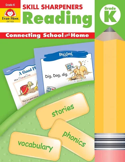 Skill Sharpeners: Reading, Grade Kindergarten Workbook - Paperback