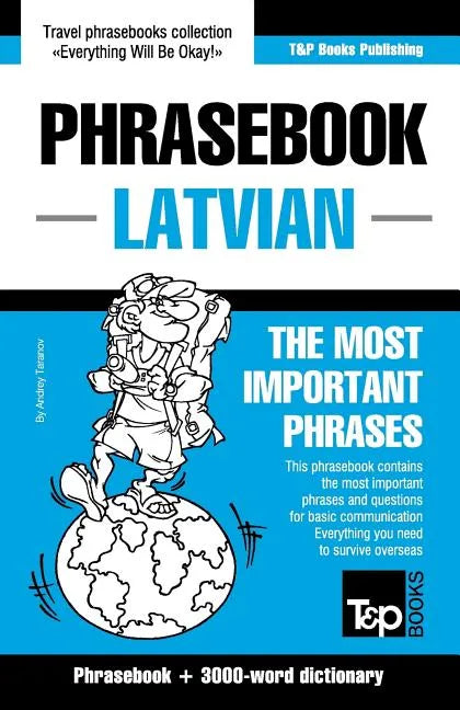 English-Latvian phrasebook & 3000-word topical vocabulary - Paperback