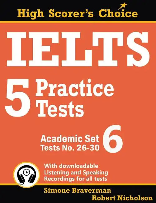 IELTS 5 Practice Tests, Academic Set 6: Tests No. 26-30 - Paperback