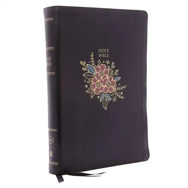 KJV, Deluxe Reference Bible, Super Giant Print, Imitation Leather, Black, Red Letter Edition - Imitation Leather