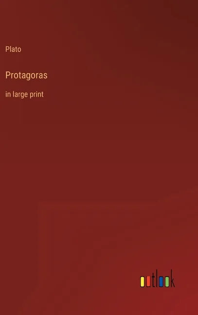 Protagoras: in large print - Hardcover