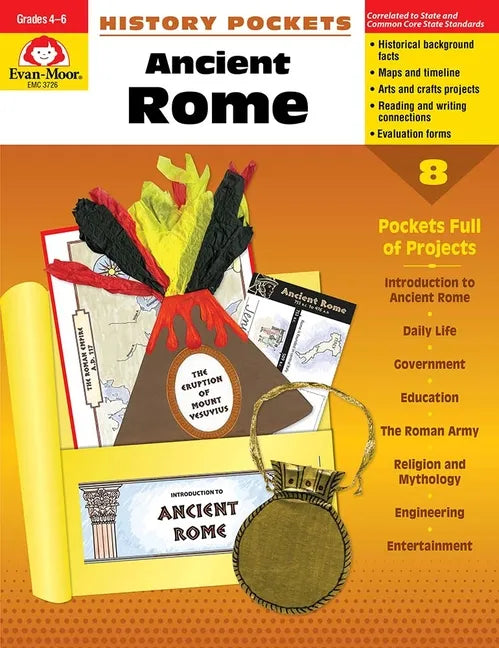 History Pockets: Ancient Rome, Grade 4 - 6 Teacher Resource - Paperback