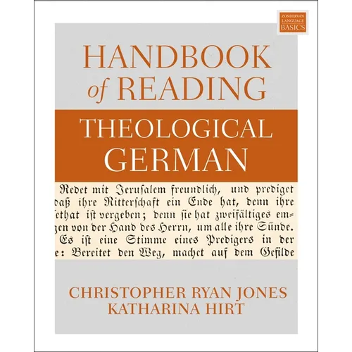 Handbook of Reading Theological German - Paperback