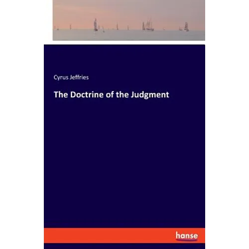 The Doctrine of the Judgment - Paperback