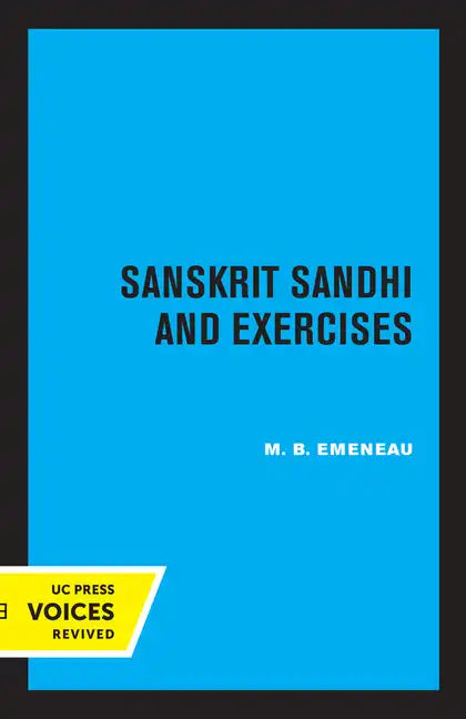 Sanskrit Sandhi and Exercises, Revised Edition - Paperback
