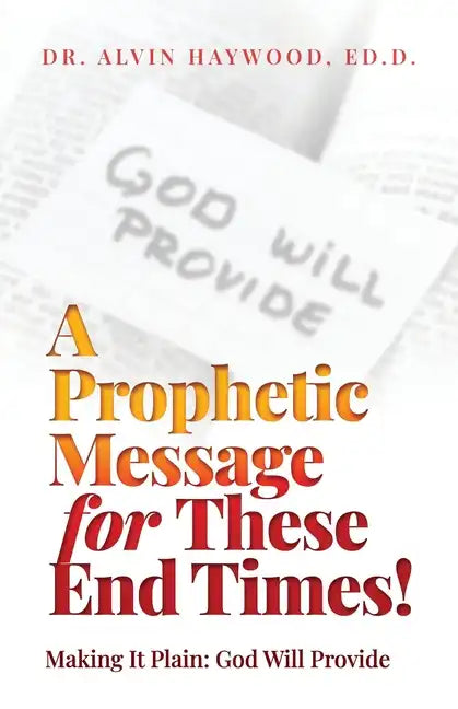 A Prophetic Message for These End Times!: Making It Plain: God Will Provide - Paperback