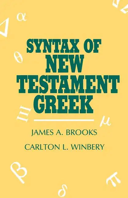Syntax of New Testament Greek - Paperback