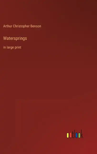 Watersprings: in large print - Hardcover