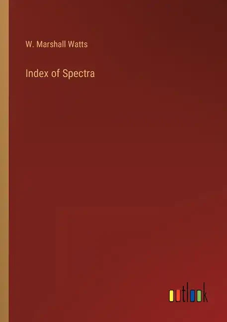 Index of Spectra - Paperback