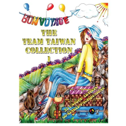 The Team Taiwan Collection 1: Adult Coloring book 25 Artists 60 Designs - Paperback