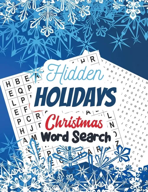 Hidden Holidays - Christmas Word Search: Large Print Christmas Word Search Puzzle, Exercise Your Brain Activity Book, Christmas Word Search Book With - Paperback