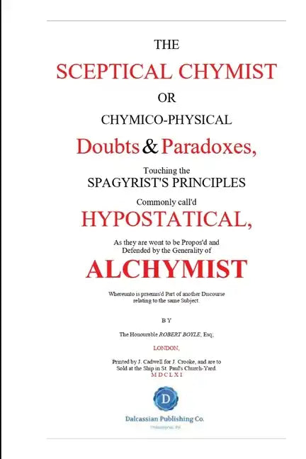 The Skeptical Chymist - Paperback