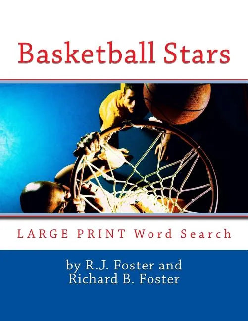 Basketball Stars: Large Print Word Search - Paperback