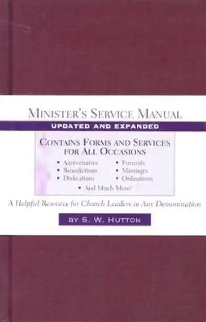 Minister's Service Manual - Hardcover