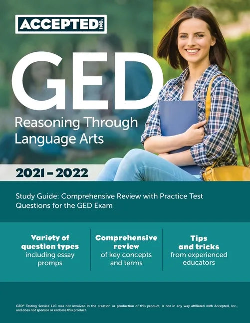 GED Reasoning Through Language Arts Study Guide: Comprehensive Review with Practice Test Questions for the GED Exam - Paperback