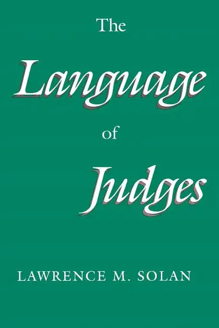 The Language of Judges - Paperback