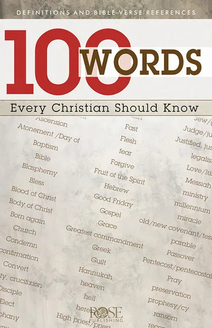 100 Words Every Christian Should Know - Paperback
