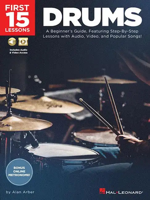 First 15 Lessons - Drums Book/Online Media - Paperback