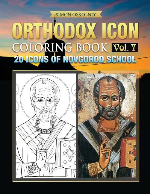 Orthodox Icon Coloring Book Vol. 7: 20 Icons of Novgorod School - Paperback