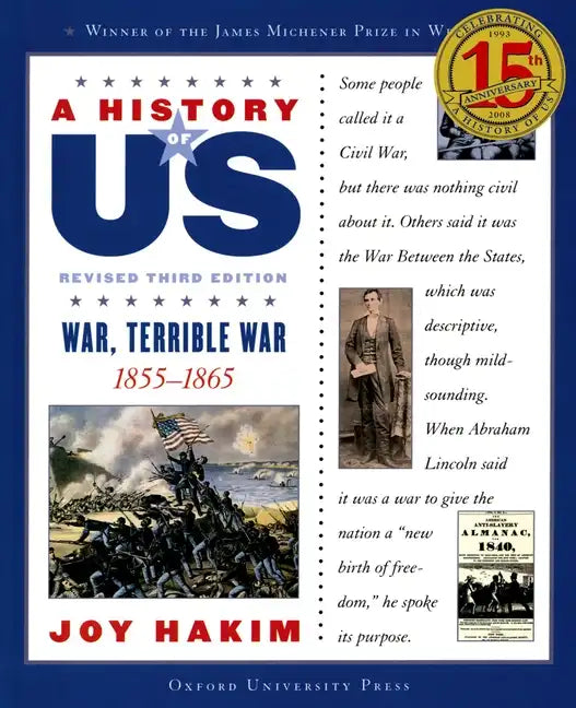 A History of Us: War, Terrible War: 1855-1865a History of Us Book Six - Paperback