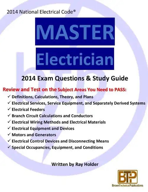 2014 Master Electrician Exam Questions and Study Guide - Paperback