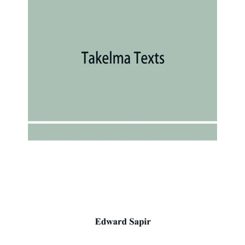 Takelma texts - Paperback