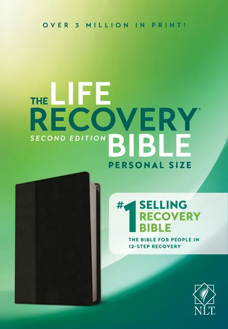 NLT Life Recovery Bible, Second Edition, Personal Size (Leatherlike, Black/Onyx) - Imitation Leather