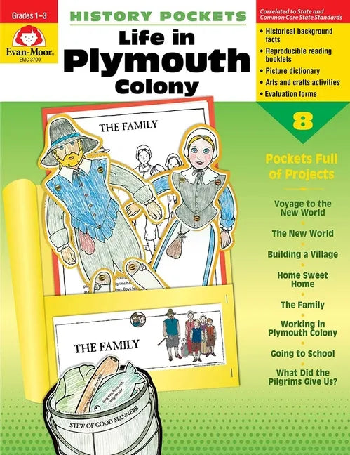 History Pockets: Life in Plymouth Colony, Grade 1 - 3 Teacher Resource - Paperback