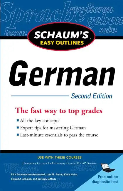 Schaum's Easy Outline of German, Second Edition - Paperback