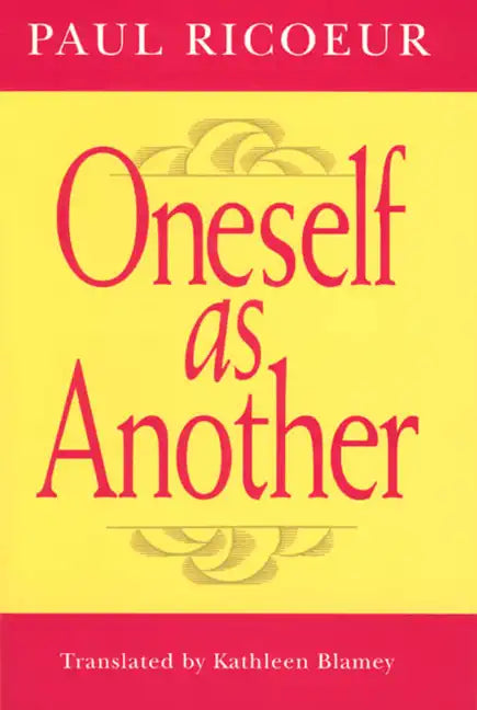 Oneself as Another - Paperback