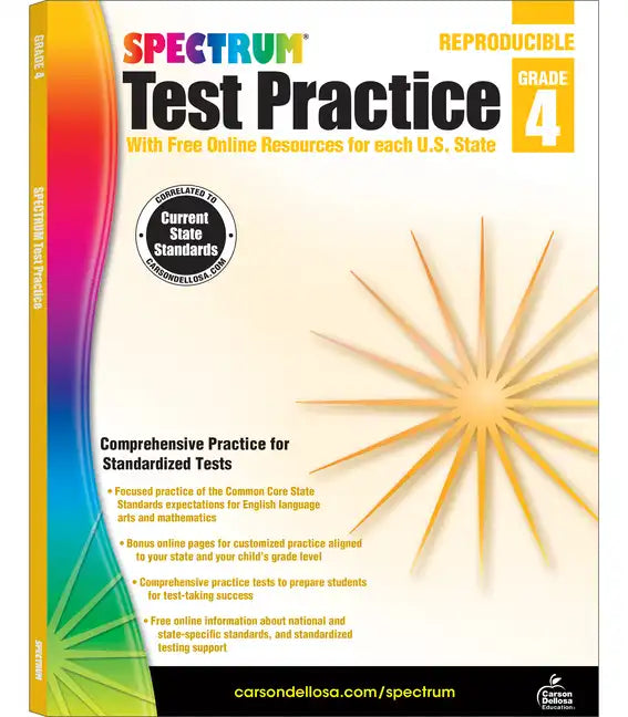 Spectrum Test Practice, Grade 4: Volume 64 - Paperback