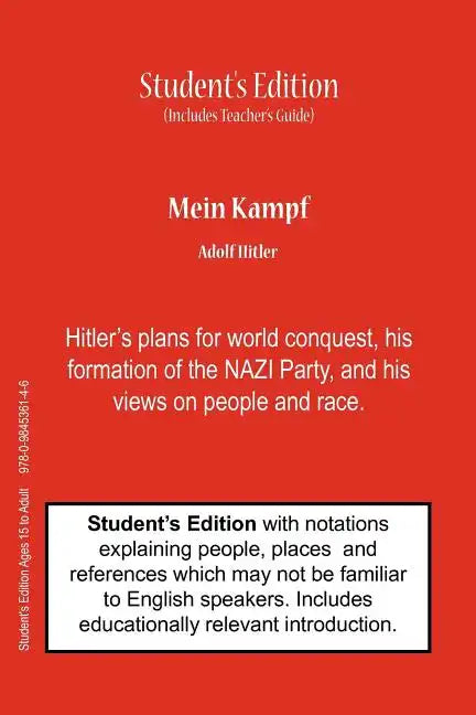Mein Kampf (Student's & Teacher's Classroom Edition) - Paperback