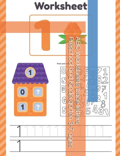 ABC Worksheets trace letters Preschool and Kindergarten 3-7 ages - Paperback