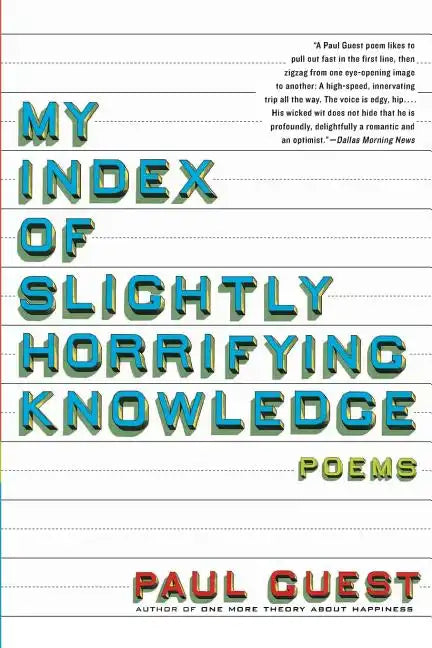 My Index of Slightly Horrifying Knowledge - Paperback