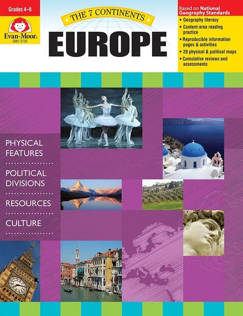 7 Continents: Europe, Grade 4 - 6 Teacher Resource - Paperback