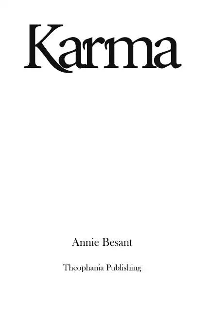 Karma - Paperback