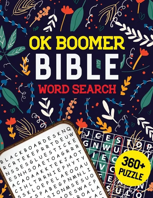 OK Boomer Bible Word Search: Bible Word Search Puzzle, Brain Exercise Game, Fun, and Festive Word Search Puzzles, Favorite Verses Bible Word Search - Paperback