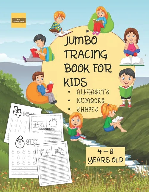 Jumbo Tracing Book For Kids ( Alphabet, Numbers and Shapes): More than 100 Tracing Pages! Suitable for kids from 4 to 8 years old - Paperback
