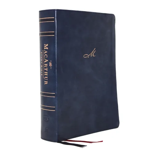 Nkjv, MacArthur Study Bible, 2nd Edition, Leathersoft, Blue, Indexed, Comfort Print: Unleashing God's Truth One Verse at a Time - Imitation Leather