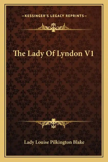 The Lady of Lyndon V1 - Paperback