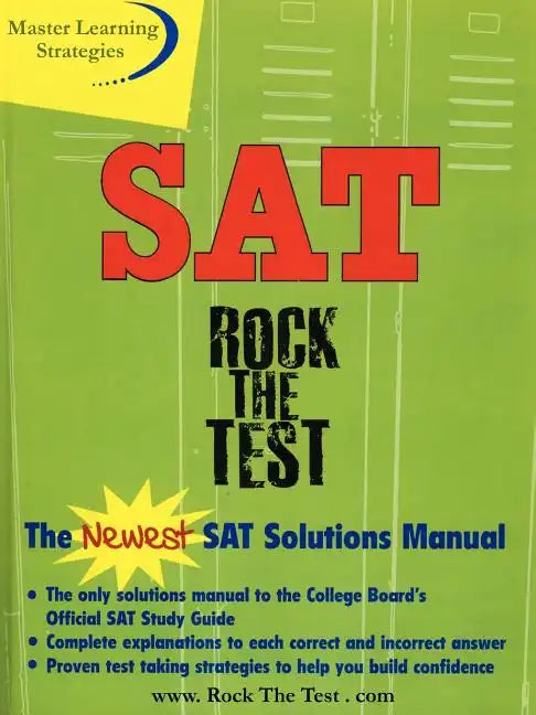 The New SAT Solutions Manual to the College Board's Official Study Guide - Paperback