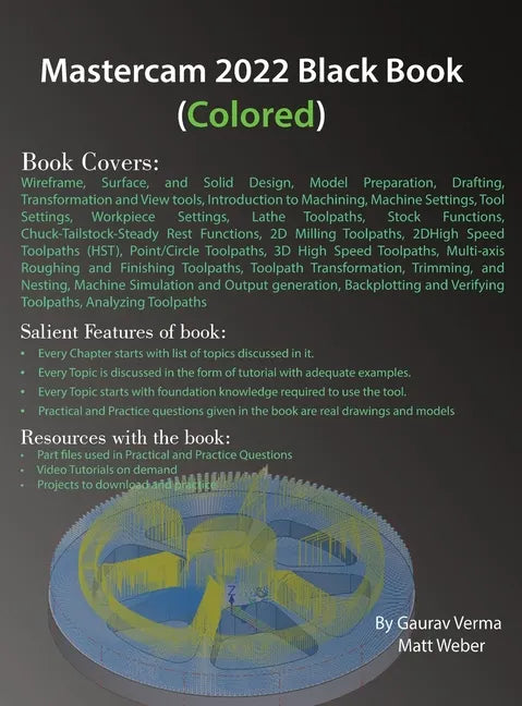 Mastercam 2022 Black Book (Colored) - Hardcover