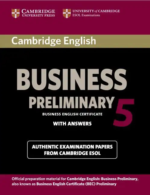 Cambridge English Business 5 Preliminary - Paperback