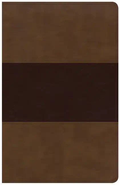 KJV Large Print Personal Size Reference Bible, Saddle Brown Leathertouch - Imitation Leather